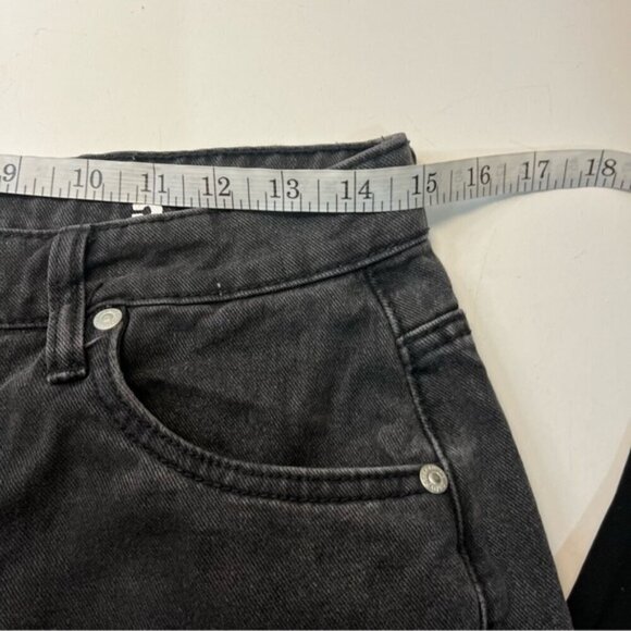 Refuge Denim High Waist Loose Fit Baggy Black Retro Jeans, size 5 - Picture 11 of 12